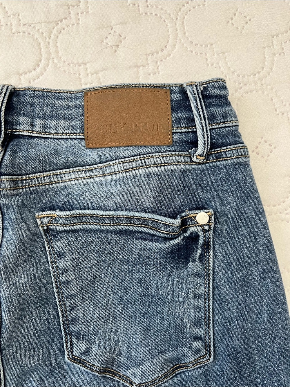 Judy Blue Los Angeles Wide Leg Jeans Size 9/29 Medium Wash EUC - Picture 14 of 16